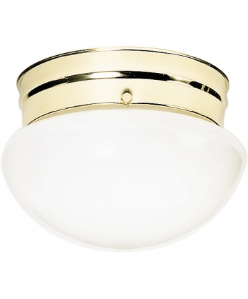 Nuvo Lighting SF77/061 2 Light 10" Flush Mount Medium White Mushroom