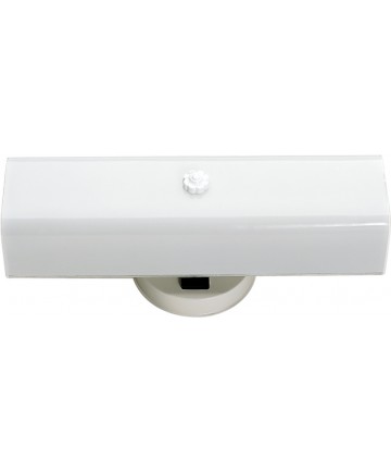 Nuvo Lighting SF77/087 2 Light 14" Vanity with White "U" Channel Glass