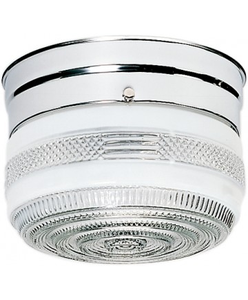 Nuvo Lighting SF77/100 1 Light 6" Flush Mount Small Crystal / White