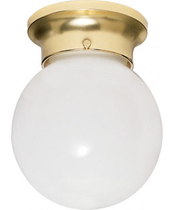 Nuvo Lighting SF77/108 1 Light 6" Ceiling Fixture White Ball