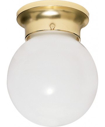 Nuvo Lighting SF77/109 1 Light 8" Ceiling Fixture White Ball