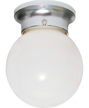 Nuvo Lighting SF77/110 1 Light 6" Ceiling Fixture White Ball