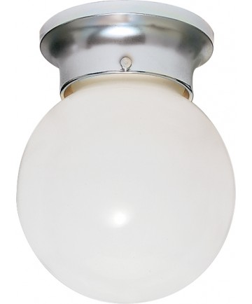 Nuvo Lighting SF77/111 1 Light 8" Ceiling Fixture White Ball