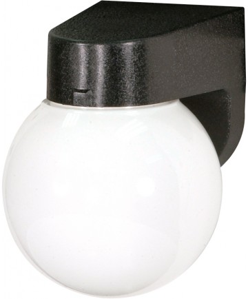 Nuvo Lighting SF77/728 1 Light 6" Porch Wall With Lexan Globe