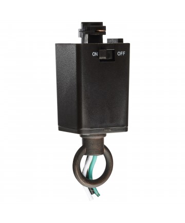 Nuvo Lighting TP217 Pendant Loop Track Adapter Brown Finish