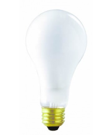 Satco S3934 Satco 75A21/IF/130V 75 Watt 130 Volt A21 Frost Long Life Medium Base Commercial Service Incandescent Light Bulb