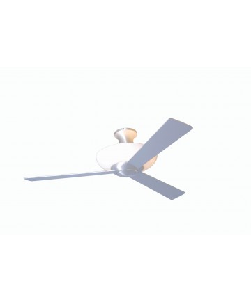 Modern Fan Company AUR-HUG-BA-52-WH-003 Aurora Hugger Brushed Aluminum Ceiling Fan