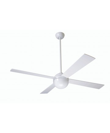 Modern Fan Company BAL-GW-52-AL-NL-001 Ball Gloss White Ceiling Fan