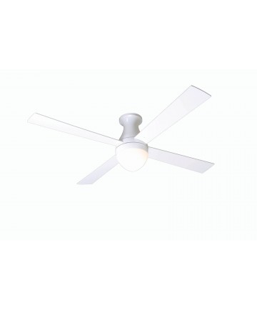 Modern Fan Company BAL-HUG-GW-52-AL-651-NC Ball Hugger Gloss White Ceiling Fan