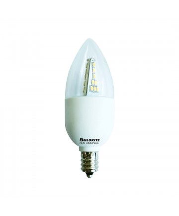 Bulbrite 770404 | 3 Watt (25 Watt) LED B10 Non-Dimmable Chandelier