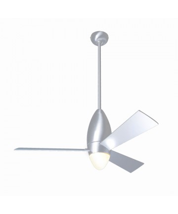 Modern Fan Company DCS-BA-52-AL-ES-DCR DC Slim Brushed Aluminum Ceiling Fan