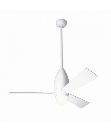 Modern Fan Company DCS-GW-42-WH-ES-DCR DC Slim Gloss White Ceiling Fan