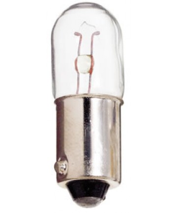 Satco E1864 Satco 4.76 Watt (0.17 Amp) 28 Volt T3.25 Mini Bayonet Base Clear Miniature Light Bulb