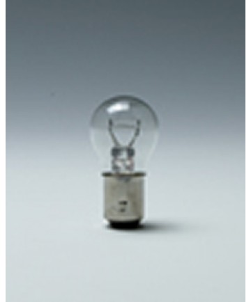 Satco E198 Satco 28.8 Watt (2.25 Amp) 12.8 Volt S8 DC Bayonet Base Clear Miniature Light Bulb