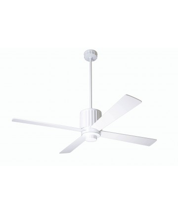 Modern Fan Company FLU-GW-42-WH-NL-003 Flute Gloss White Ceiling Fan