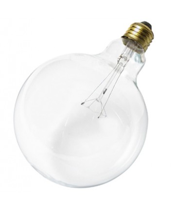 Satco S3014 Satco 150G40 150 Watt 120 Volt G40 Medium Base Clear Decorative Globe Incandescent Light Bulb