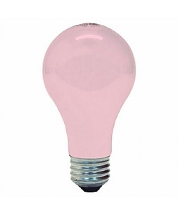 GE 97483 60A/SPK-2PK GE 60-Watt Soft Pink 120-Volt