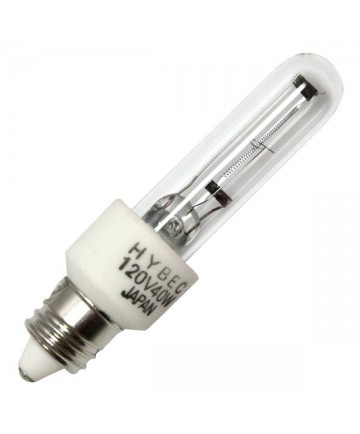 Hybec 2008A HY40W/MC 120V 40 Watt 120 Volt T3 Dimmable E11 Mini Halogen Light Bulb