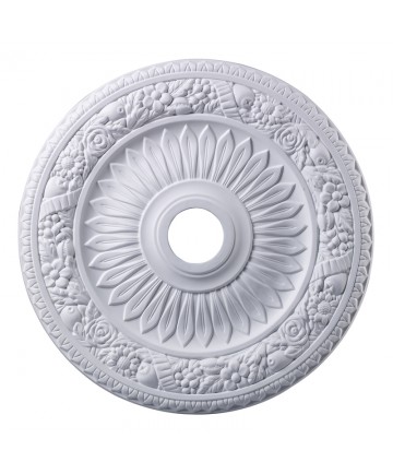 ELK Lighting M1006WH Floral Wreath Medallion 24 Inch in White Finish
