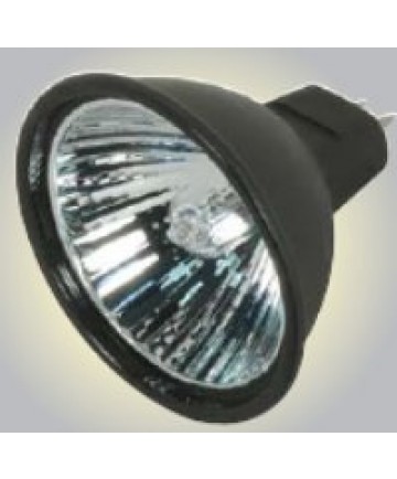 Satco S4178 Satco 20M16/BAB/B/C 20 Watt 12 Volt MR16 GX5.3 Base Dimmable Black Coated Reflector Flood 38 Degree Halogen MR Lamp