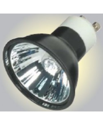 Satco S4184 Satco 50MR16/EXN/B/GU10 50 Watt 120 Volt MR16 GU10 Base Dimmable Black Coated Reflector Flood 38 Degree Halogen MR Lamp