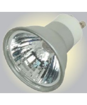 Satco S4181 Satco 35MR16/FMW/S/GU10 35 Watt 120 Volt MR16 GU10 Base Dimmable Silver Coated Reflector Flood 38 Degree Halogen MR Lamp