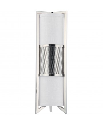 Nuvo Lighting 60/4449 Diesel 3 Light Vertical Sconce with Slate Gray Fabric Shade