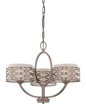 Nuvo Lighting 60/4724 Nuvo Harlow Collection 3-Light Chandelier