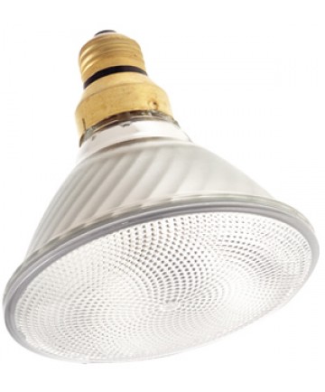 Satco S4634 Satco 120PAR/CAP/WFL 120 Watt 130 Volt PAR38 Medium Base Capsylite Spot Reflector Halogen Light Bulb