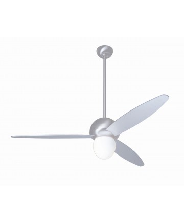 Modern Fan Company PLU-BA-42-WH-251-002 Plum Brushed Aluminum Ceiling Fan