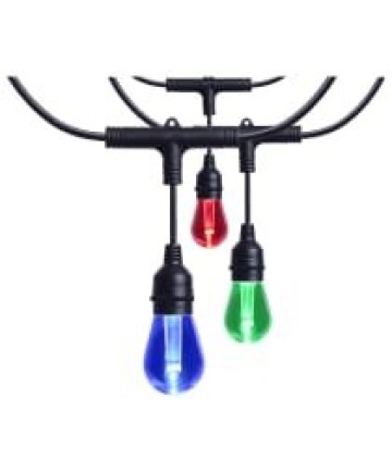 Satco S11190 24FT/LED/SL/S14/SF/RGBTW/120V 7 Watts 120 Volts 24 Foot LED String Light