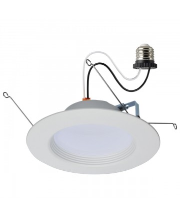 Satco S11801R1 9 Watt LED Downlight Retrofit 5-6 Inches CCT Selectable Round White Finish 120 Volt 