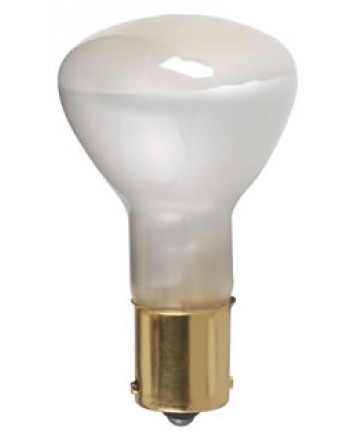 Satco S1383/TF Satco 20R11.5/1383 TF 20 Watt 13 Volt R-11 1/2 Single Contact Bayonet Base Frost High Intensity Miniature #1383 ShatterProof Light Bulb