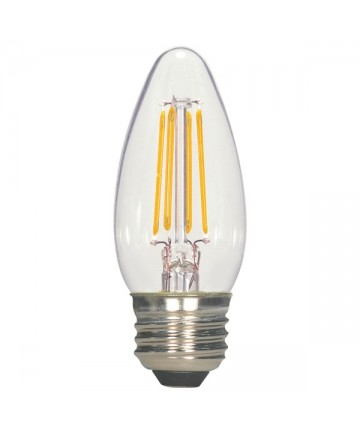 Satco S21707 5.5 Watt B11 LED Bulb Clear Medium Base 2700K 120V