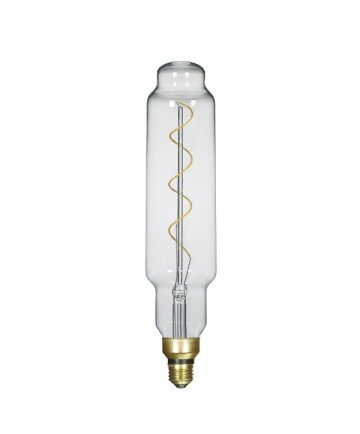 Satco S22430 4 Watt LED T24 Clear Vintage 120-Volt Medium Base