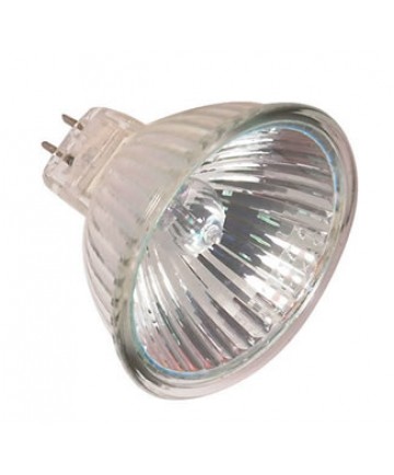 Satco S2638 Satco 50MR16/IR/FL40/C 50 Watt 12 Volt MR16 GU5.3 Base Infra-Red Reflecting Energy Saver Hard Coated Dichroic Flood Lensed Halogen Lamp