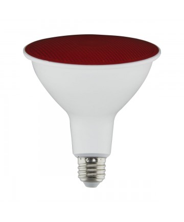 Satco S29480 11.5 Watt PAR38 LED Bulb RED Medium Base 90 Degree