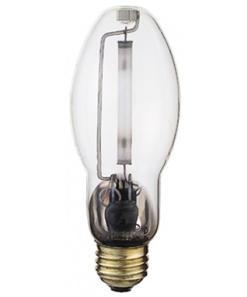 Satco S3129 Satco LU150/55/MED 150 Watt ED17 E26 Medium Base 2000K Clear Universal Operating Position 24000+ Hours S55 High Pressure Sodium Light Bulb