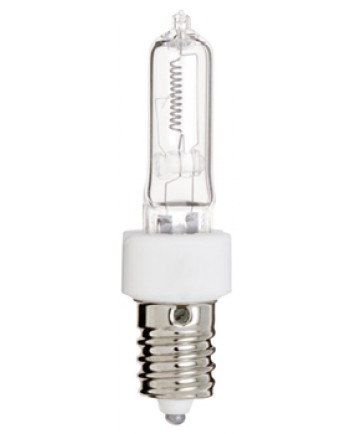 Satco S3134 250 Watt Halogen T4.5 Clear European Base E14 120 Volt Light Bulb