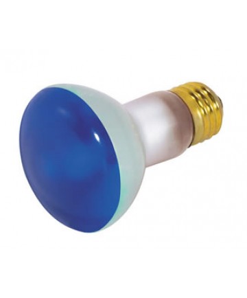 Satco S3202 Satco 50R20/B 50 Watt 130 Volt R20 Medium Base Blue Reflector Incandescent Light Bulb
