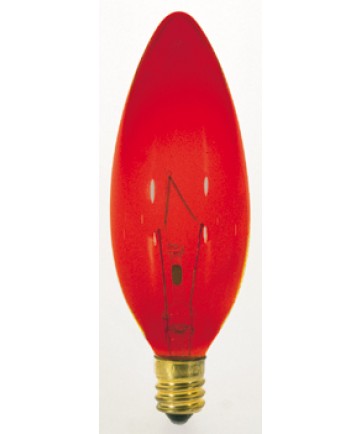 Satco S3219 Satco Light Bulbs 25B9.5/R Red Torpedo