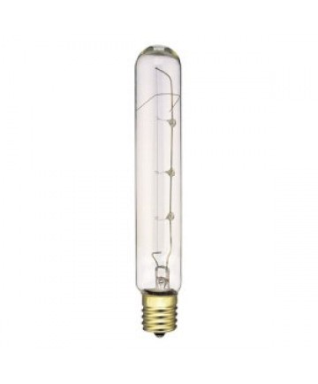 Satco S3224 Satco 40T6.5N 40 Watt 130 Volt T6.5 Intermediate Base Clear Tubular Incandescent Light Bulb