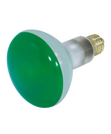 Satco S3227 Satco 75BR30/G 75 Watt 130 Volt BR30 Medium Base Green Flood Light Bulb