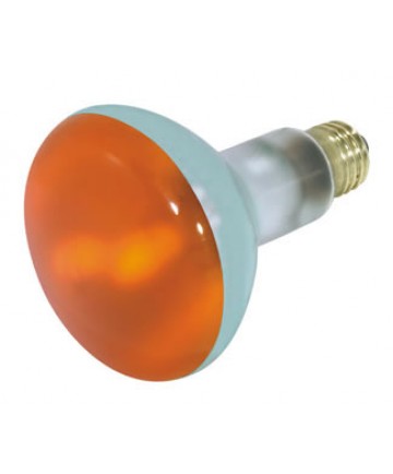 Satco S3239 Satco 75BR30/A 75 Watt 130 Volt BR30 Medium Base Amber Flood Light Bulb