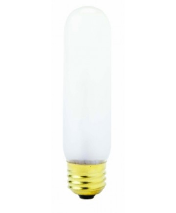 Satco S3705 Satco 60T10/F 60 Watt 120 Volt T10 Medium Base Frost Tubular Carded Light Bulb