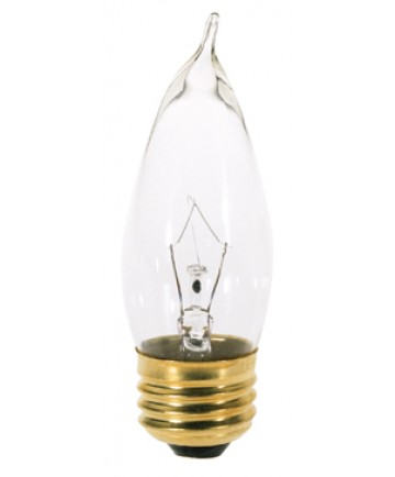 Satco S3264 Satco 25CA10 25 Watt 120 Volt CA10 E26 Medium Base Clear Decorative