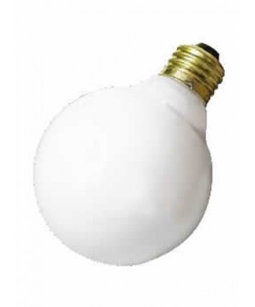 Satco S3440 25G25/W 25 Watt 120 Volt G25 Medium Base White Globe