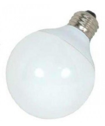 Satco S7302 Satco 9 Watt 120 Volt G25 E26 Medium Base 4100K 10,000 Hour Eco-Friendly Globe Compact Fluorescent Lamp