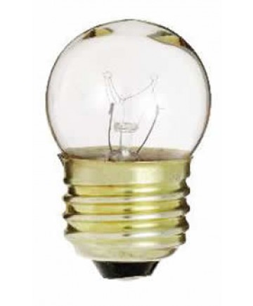 Satco S3794 Satco 7-1/2S11 7.5 Watt 120 Volt S11 Medium Base Clear Incandescent Carded Light Bulb