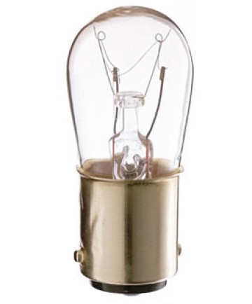 Satco S3901 Satco 6S6/DC 6 Watt 130 Volt S6 Double Contact Bayonet Base Clear Incandescent Light Bulb